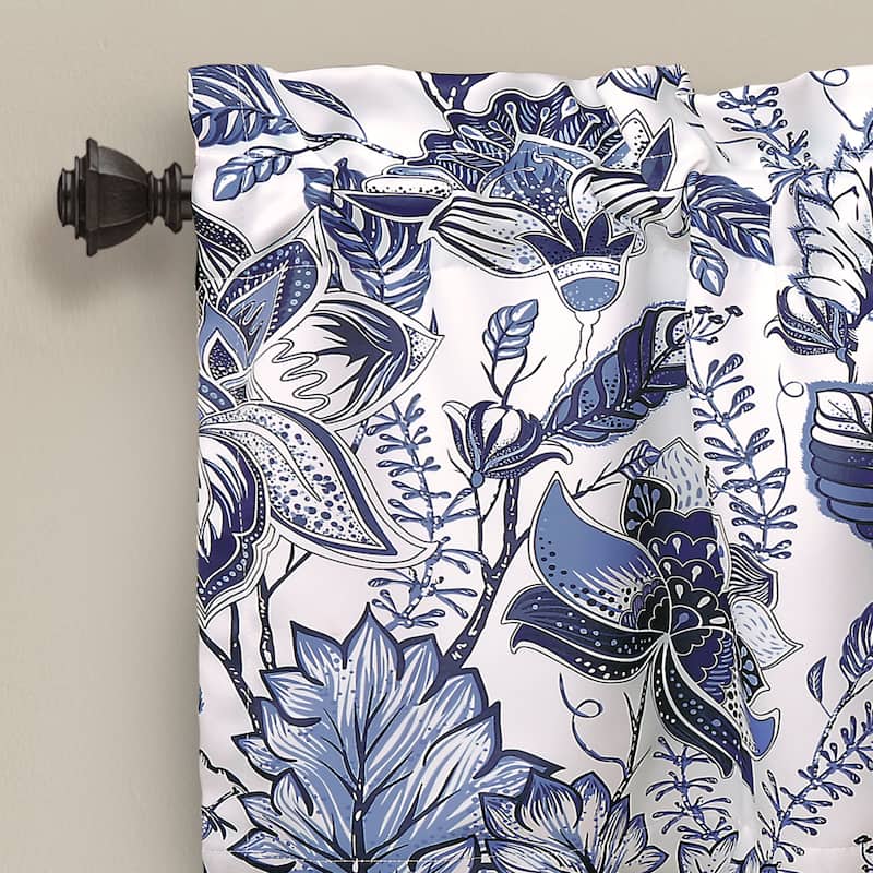 Lush Decor Cynthia Jacobean Room Darkening Window Curtain Valance