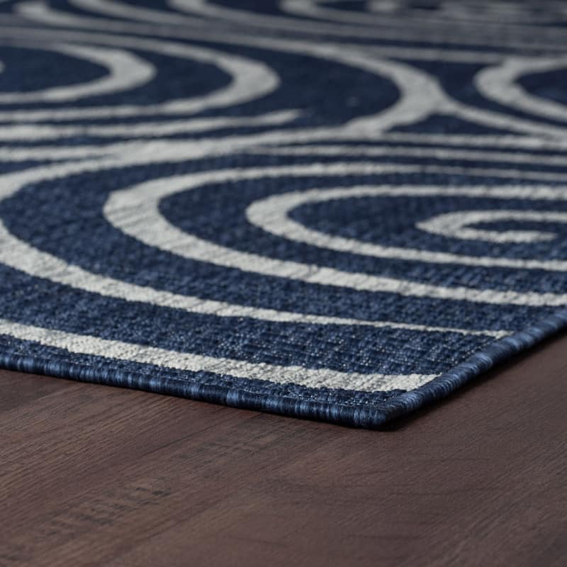 Colonnade Transitional Geometric Indoor/Outdoor Area Rug