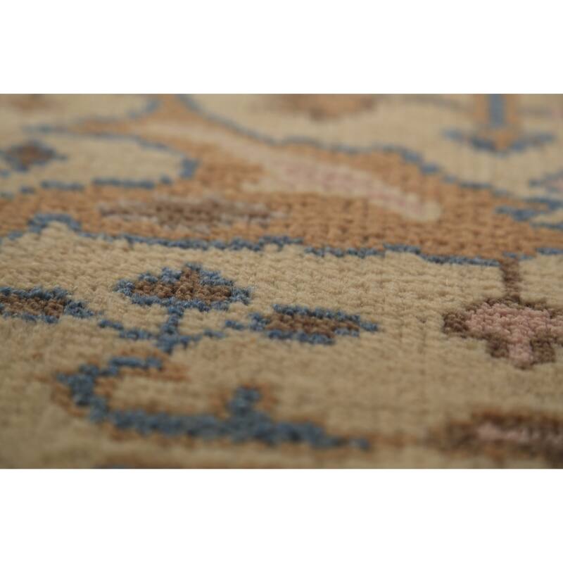 Earth Tone Oushak Oriental Runner Rug Handmade Wool Carpet - 2'6" x 7'10"