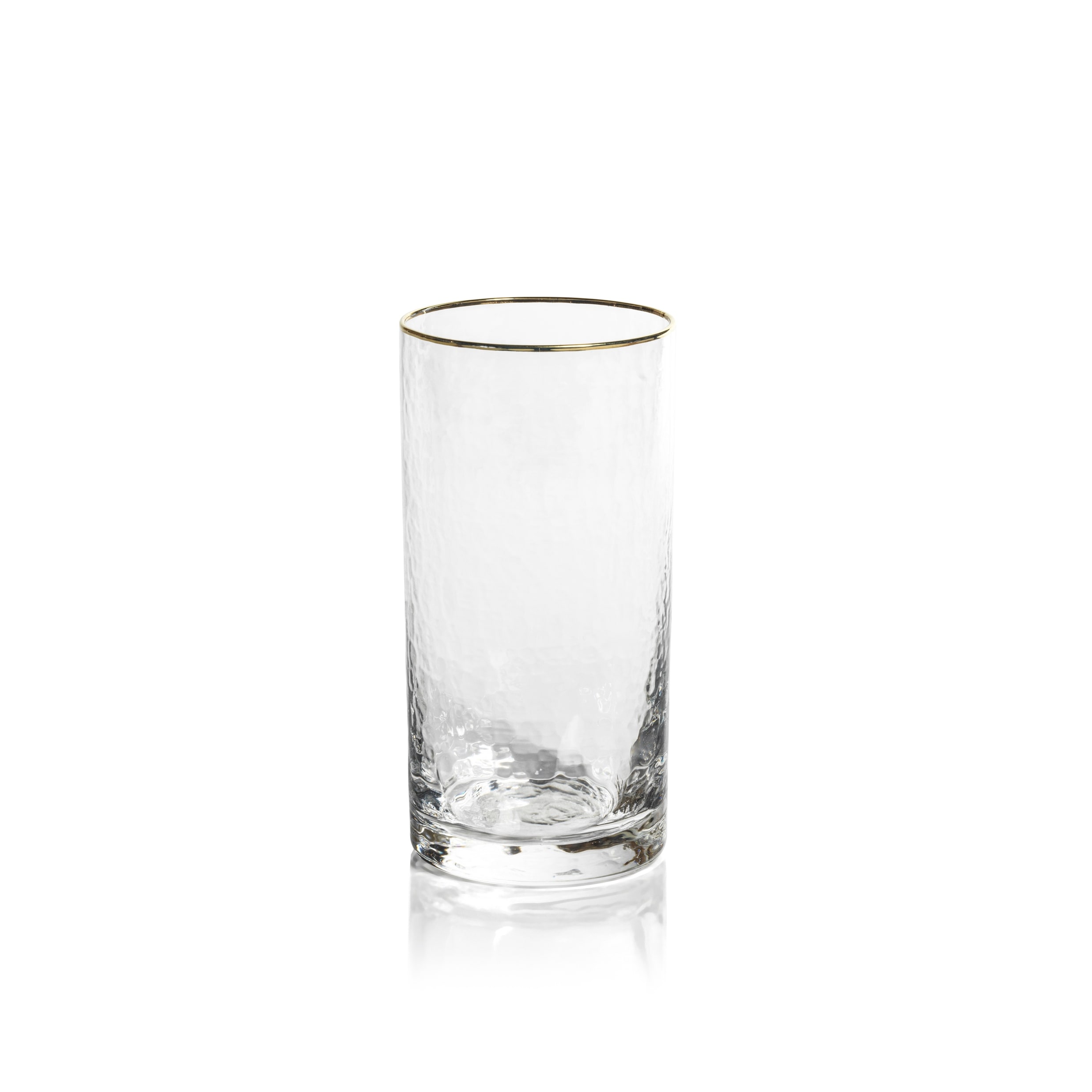 Cappelletti Hammered Highball Glasses, Set of 4