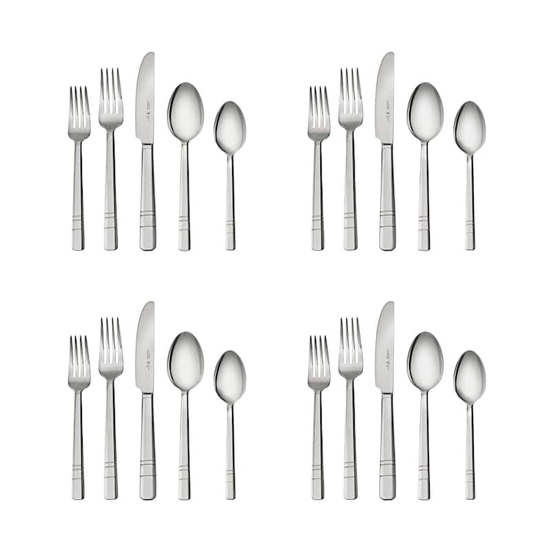 Henckels Madison Square 20-pc 18/10 Stainless Steel Flatware Set