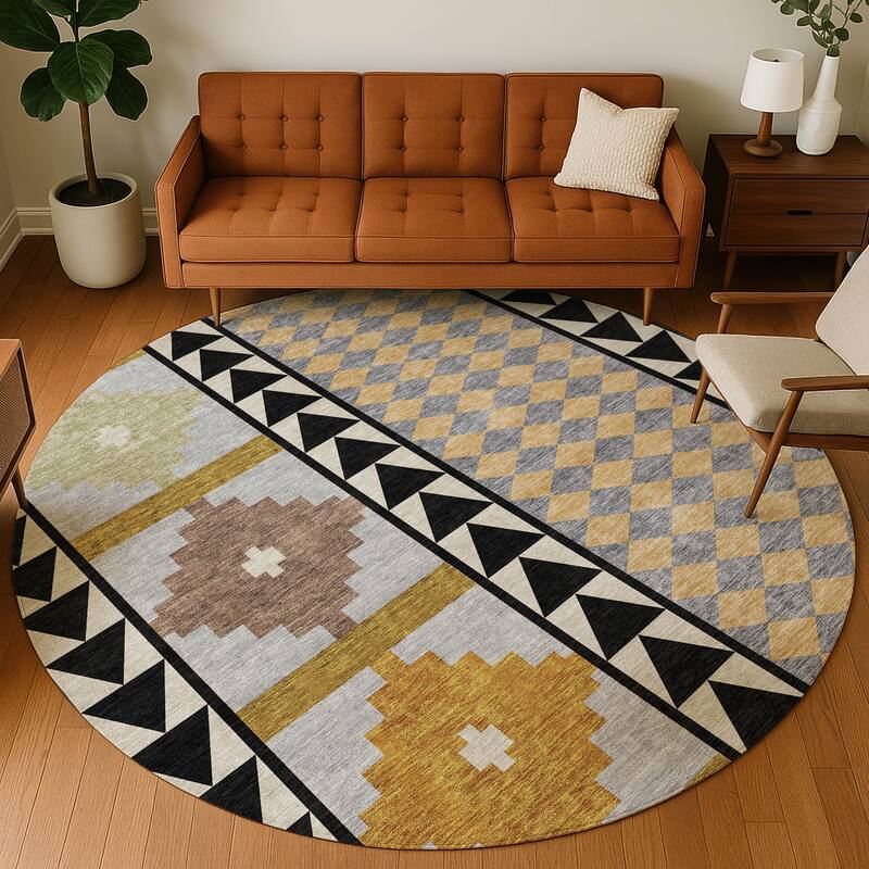Machine Washable Indoor/ Outdoor Global Pima Chantille Rug