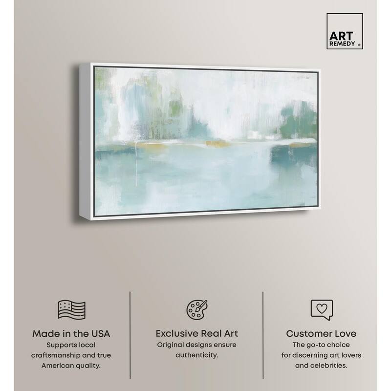Mirrored Aqua Dream I Canvas by Art Remedy