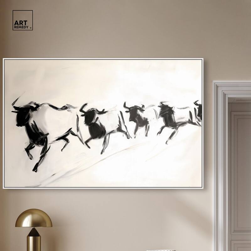 Bovine II Canvas by Art Remedy