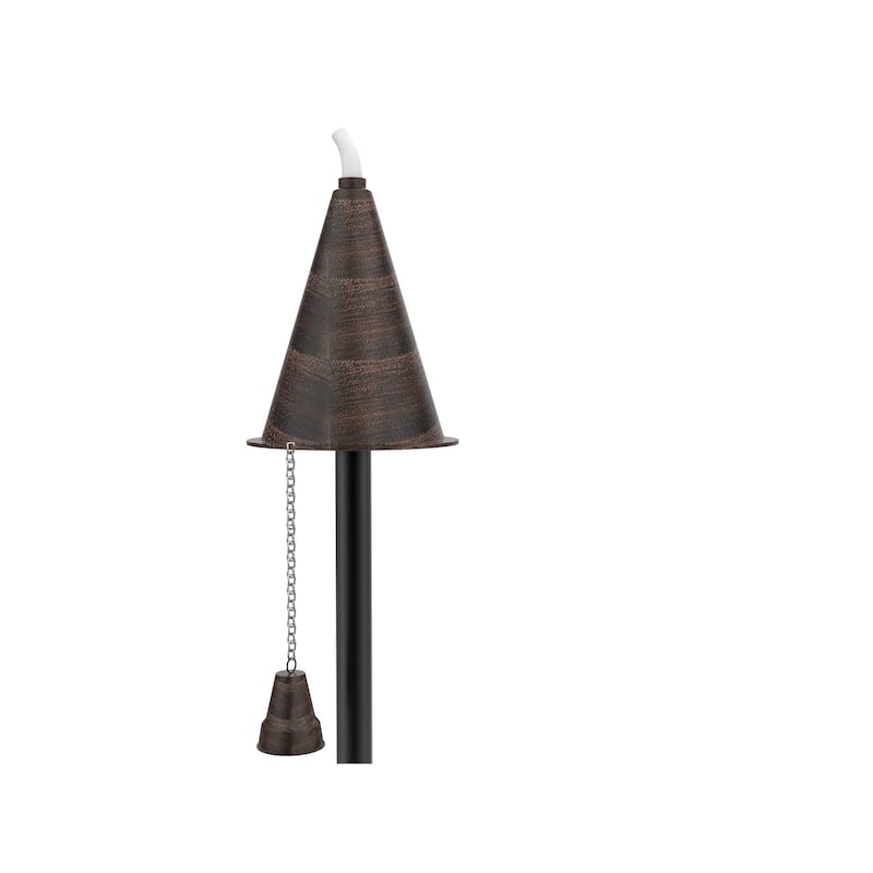 Small Hawaiian Cone Tiki Torch