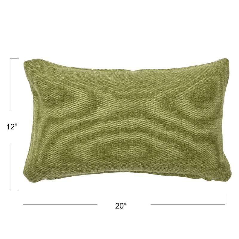 Woven Canvas Lumbar Pillow