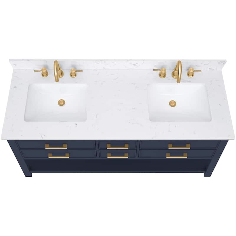 Avanity BROOKS-VS61-E Brooks 61" Free Standing Double Basin Vanity Set