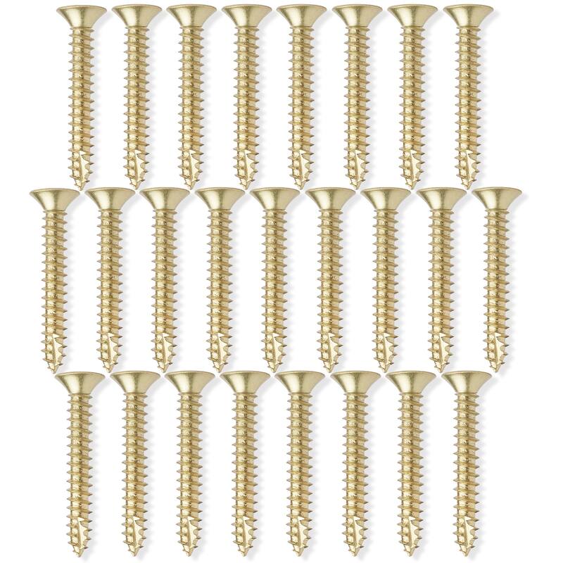 Wood Screws 9 x 112in for Door Hinges 25 pack