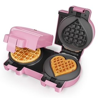 Double Waffle Maker with Removable Nonstick Plates and One-Touch Control - N/A - Bed Bath & Beyond - 43267986