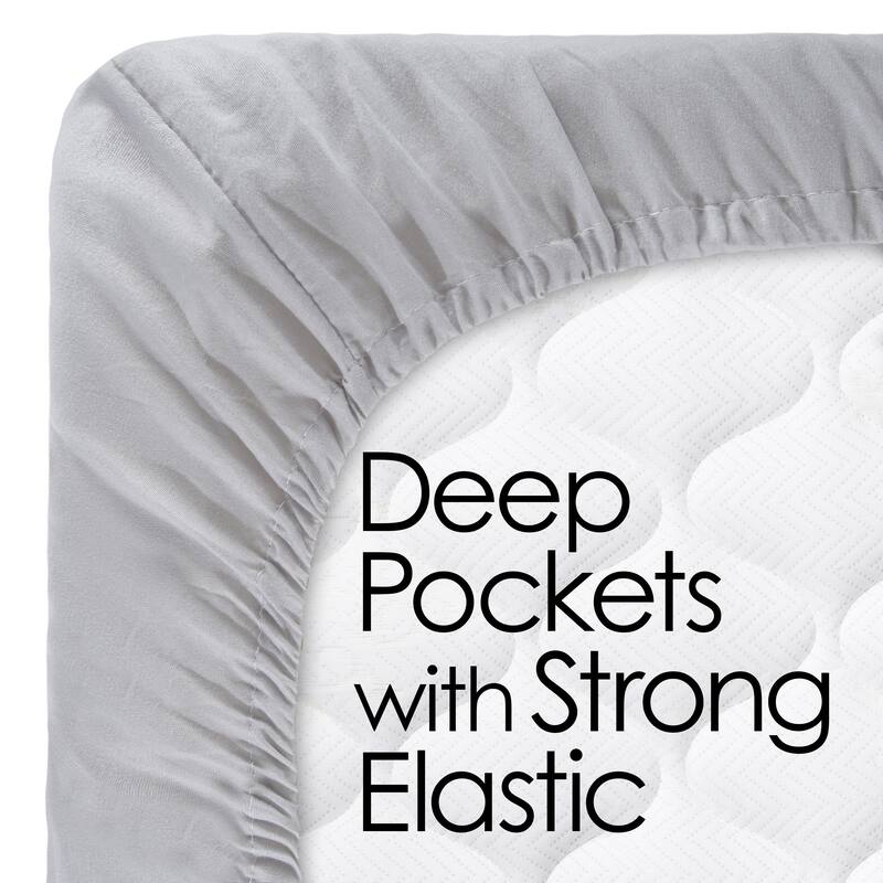 Brushed Microfiber Sheet Set- 3 Piece Bed Linens-Fitted & Flat Sheets, Pillowcase by Windsor Home (Twin XL, Light Blue)