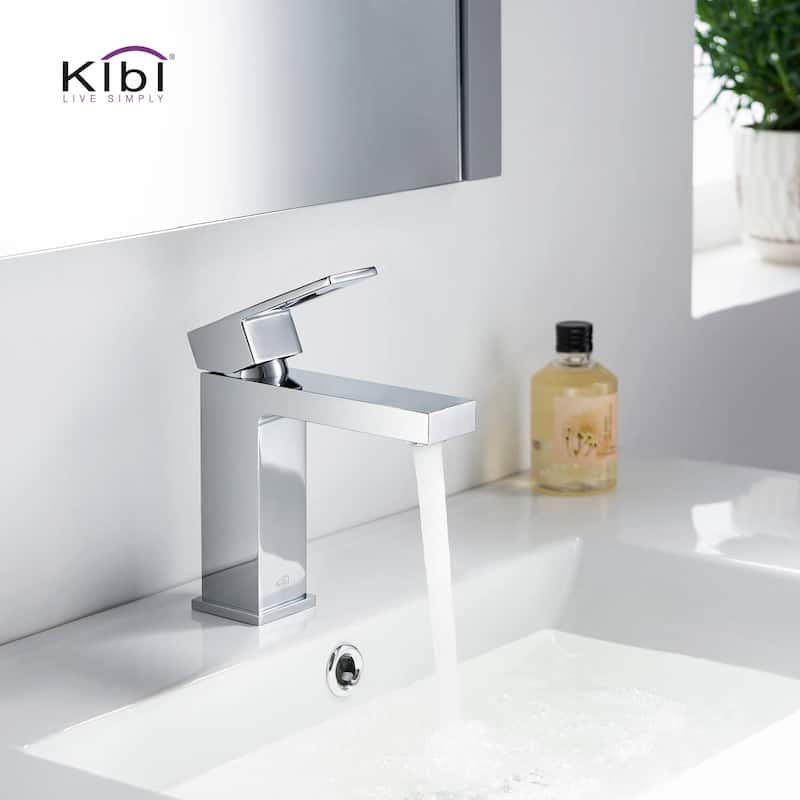 Single-handle Bathroom Vanity Sink Faucet w/ Water Hose