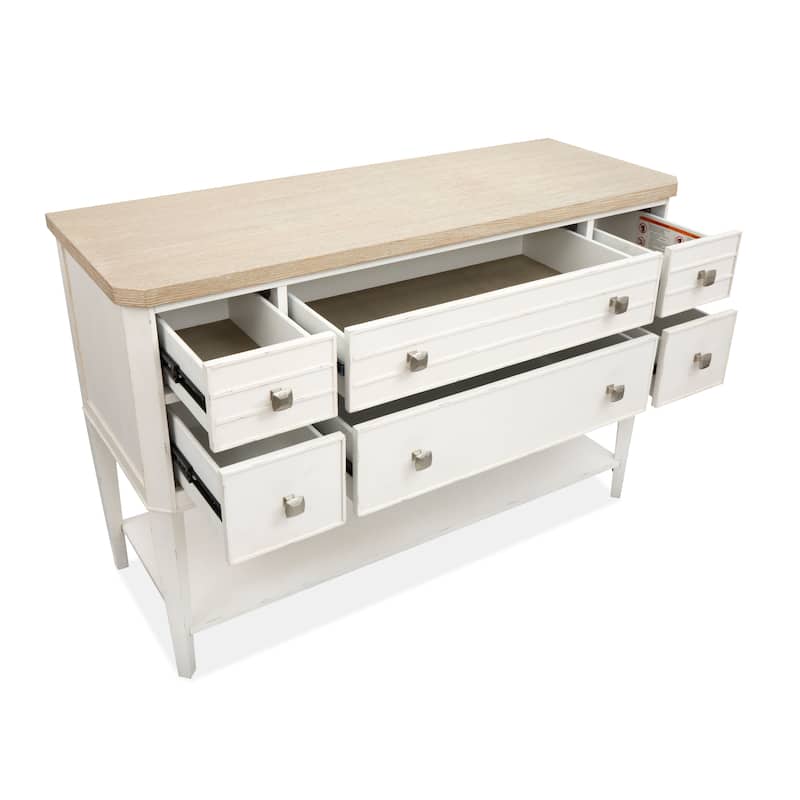 Salt Life Home Echo Isles Sea Pearl And Driftwood Sideboard - 54''W x 20''D x 36''H