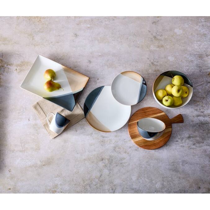 Gourmet Basics by Mikasa Caden 16-Piece Dinnerware Set, Service for 4