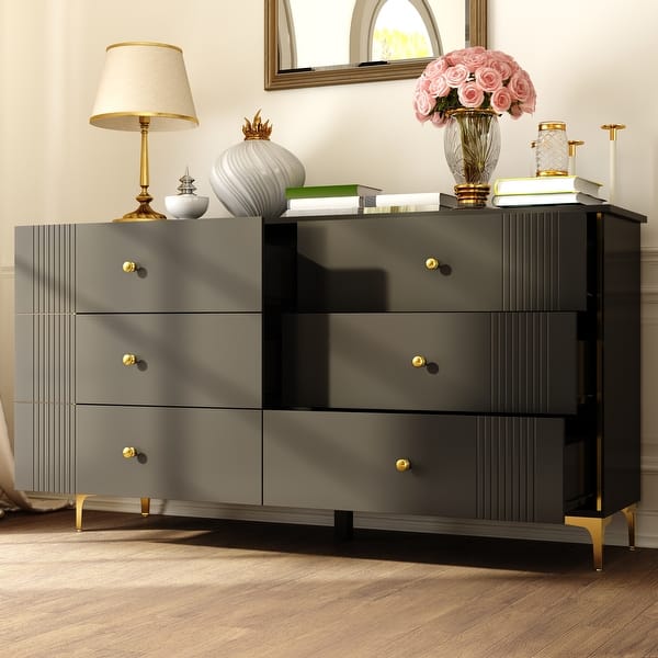 modern lacquer dresser Amora White Lacquer And Stone Slate Dresser