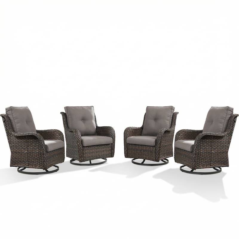 Pocassy Outdoor Patio Wciker Sofa Furniture Set of Chair Table.