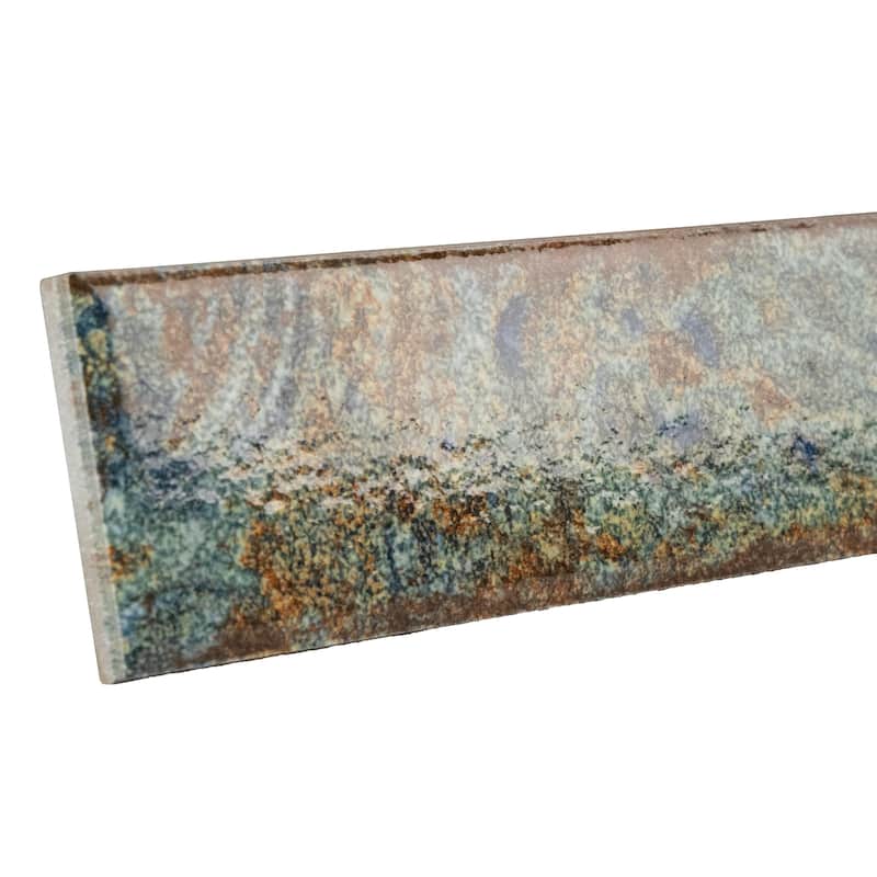 Merola Tile Gaudi React Brick Ocean 2-3/8" x 9-3/4" Porcelain Floor and Wall Tile