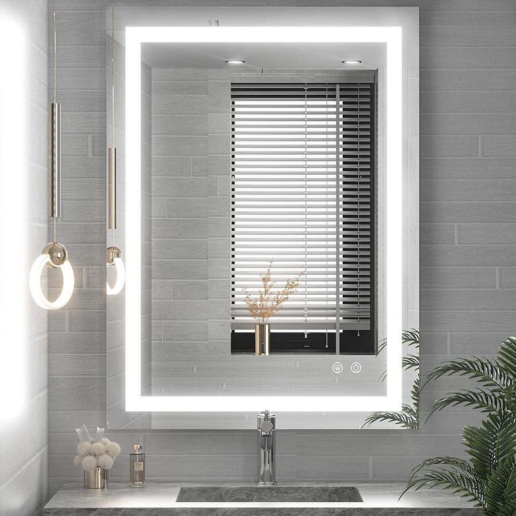 TETOTE LED Bathroom Vanity Wall Mirror, Dimmable and Anti-Fog