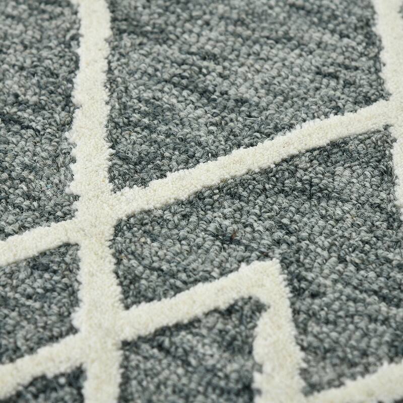 Visalle Duncan Hand-Hooked Wool Area Rug