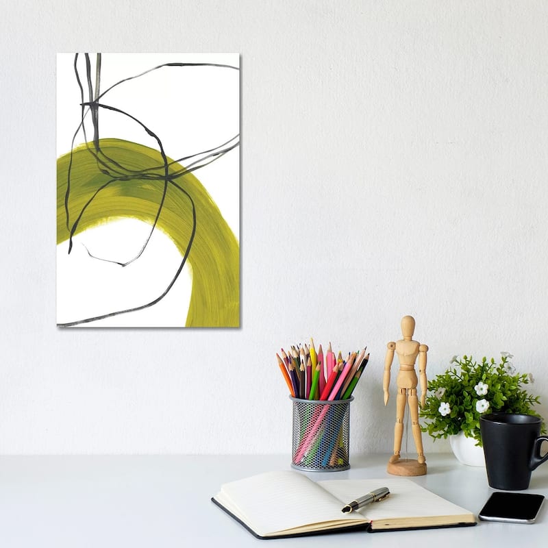 iCanvas "Citron Fusion No. 1" by Bronwyn Baker Canvas Print - 12x8x0.75