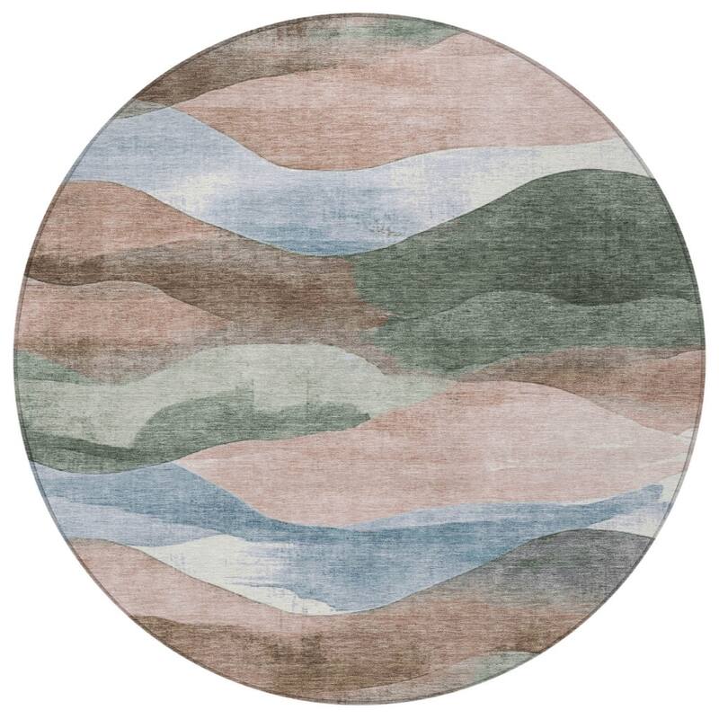 HomeRoots Abstract Transitional Rectangle Outdoor Rug
