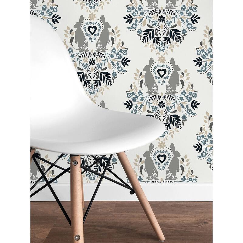 NextWall Spring Damask Peel and Stick Wallpaper - 20.5 in. W x 18 ft. L