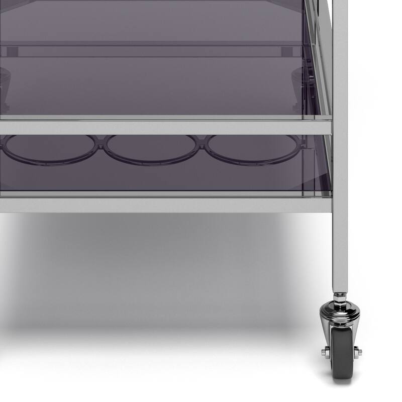 Watts - 26" Bar cart - Chrome
