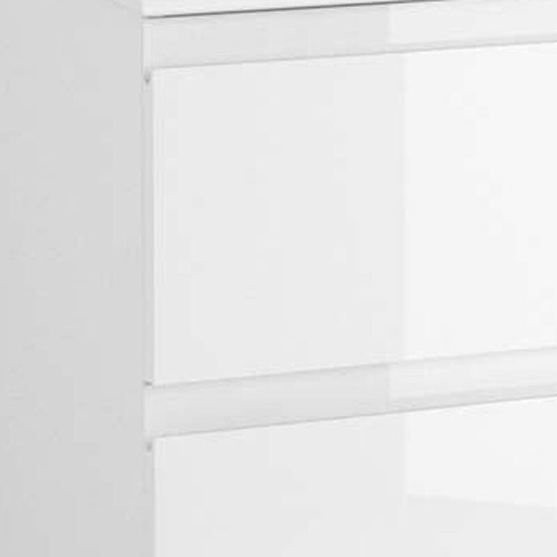 HomeRoots 32" White Wood Freestanding Bathroom Vanity With White Sink And Three Drawers - 32.00 in. x 39.06 in. x 17.88 in.