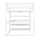 preview thumbnail 27 of 42, Full Size Wooden Loft Bed with Storage Shelves and Under-bed Desk