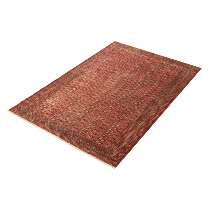 ECARPETGALLERY Hand-knotted Teimani Copper Wool Rug - 4'4 x 6'5