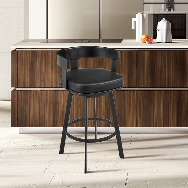 Leather Bar Chairs Bar Stools For 46 Inch Counter Idris Modern