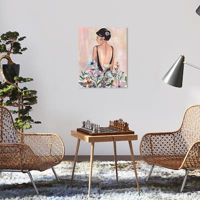 Wynwood Studio Fashion and Glam Modern Beauty II Pink and Light Pink Traditional Wall Art Canvas Print
