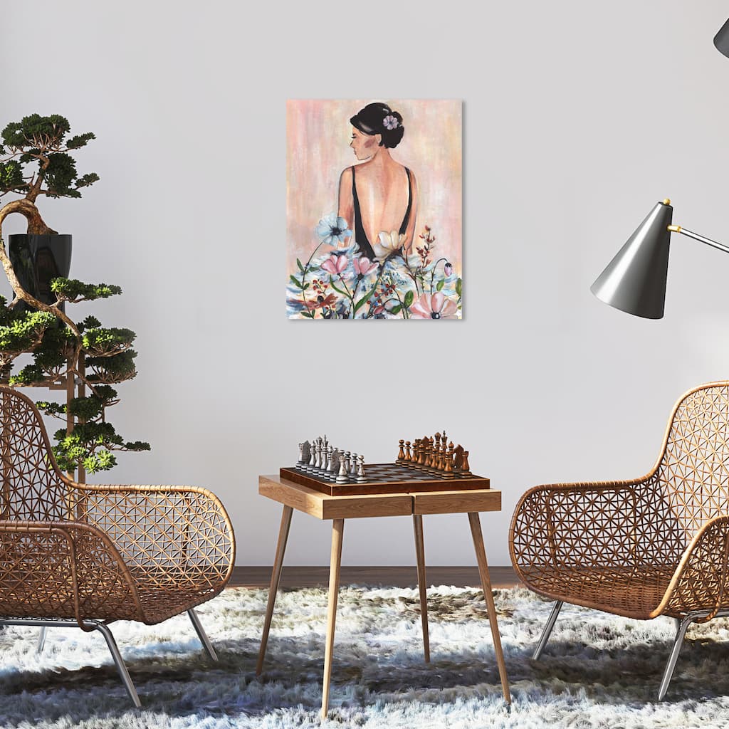 Wynwood Studio Fashion and Glam Modern Beauty II Pink and Light Pink Traditional Wall Art Canvas Print