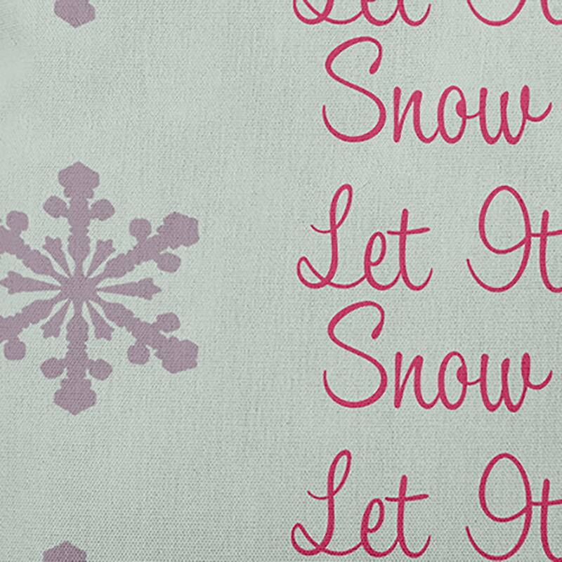 Let It Snow Winter Accent Pillow