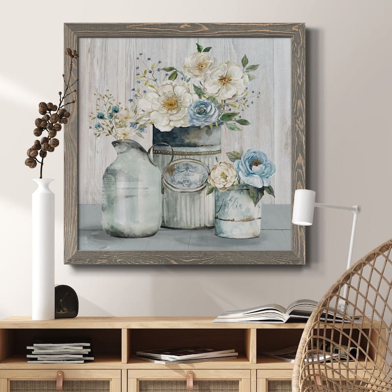 French Garden Flowers II-Premium Framed Canvas - Ready to Hang