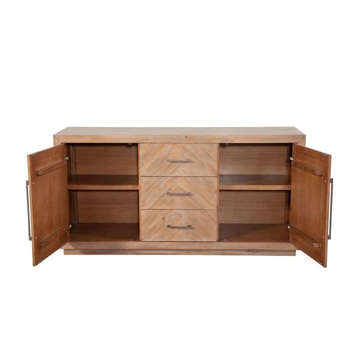 Aiden Wood Sideboard in Weathered Natural - N/A