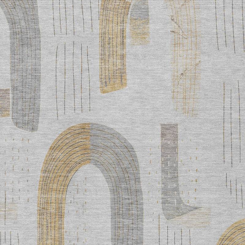 HomeRoots Geometric Transitional Rectangle Outdoor Rug