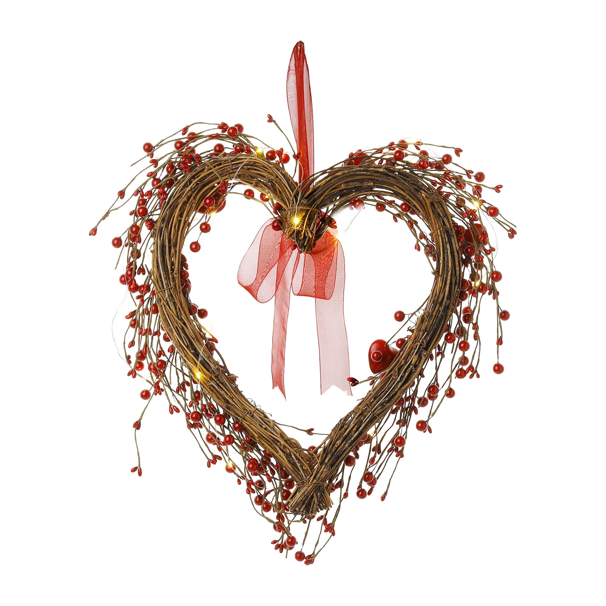 Love medley heart shape wreath 24 inch