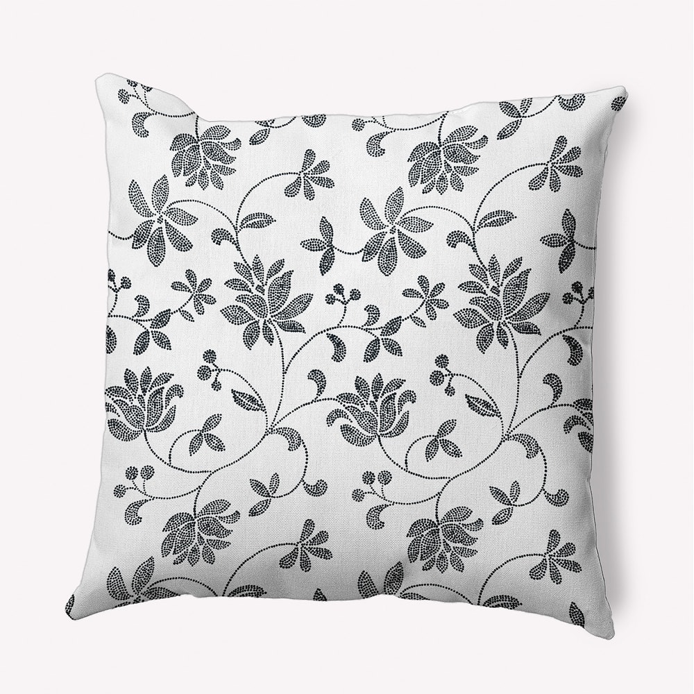 Traditional Floral Polyester Indoor Pillow