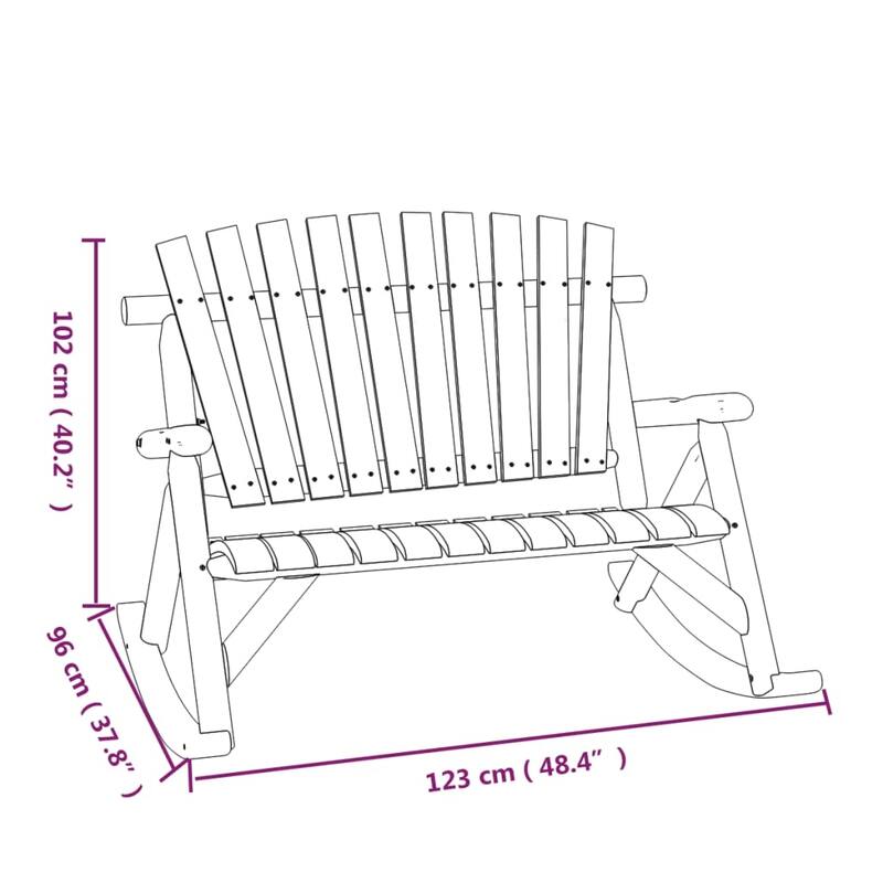 vidaXL Patio Furniture Set Outdoor Patio Lounge Set Chair Solid Wood Spruce
