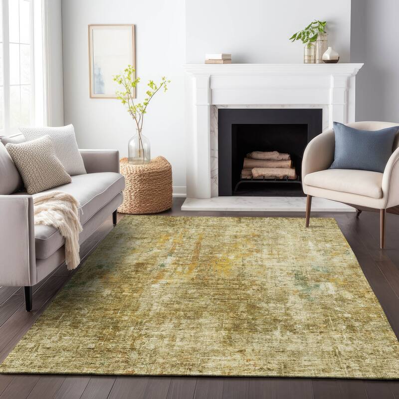 Premium Washable Super Soft Solid Ombre Mayfield Rug - Brown - 2' 6" x 3' 10" - Rectangle