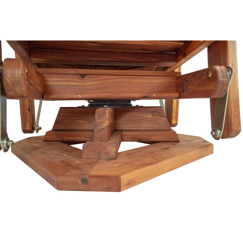 American Furniture Classics Model MM101 SOLID CEDAR ADIRONDACK Swivel Glider