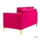 preview thumbnail 26 of 71, Clos 51'' Modern Upholstered Sofa with Golden Legs by HULALA HOME