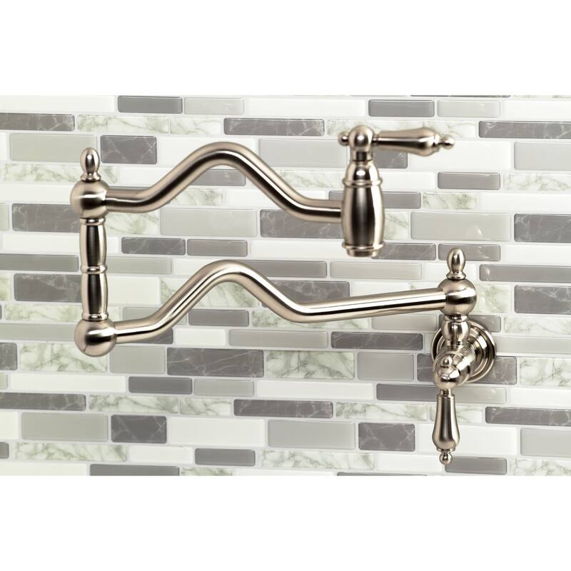 Kingston Brass Heritage 3.8 GPM Single Hole Wall Mounted Pot Filler
