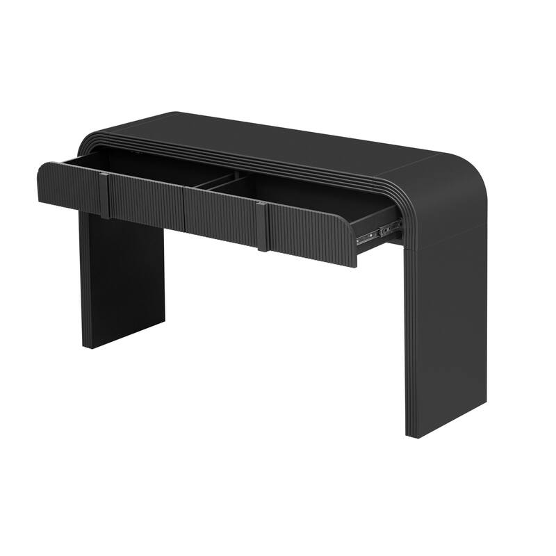 Smooth Surface Entry Table with Adjustable Legs