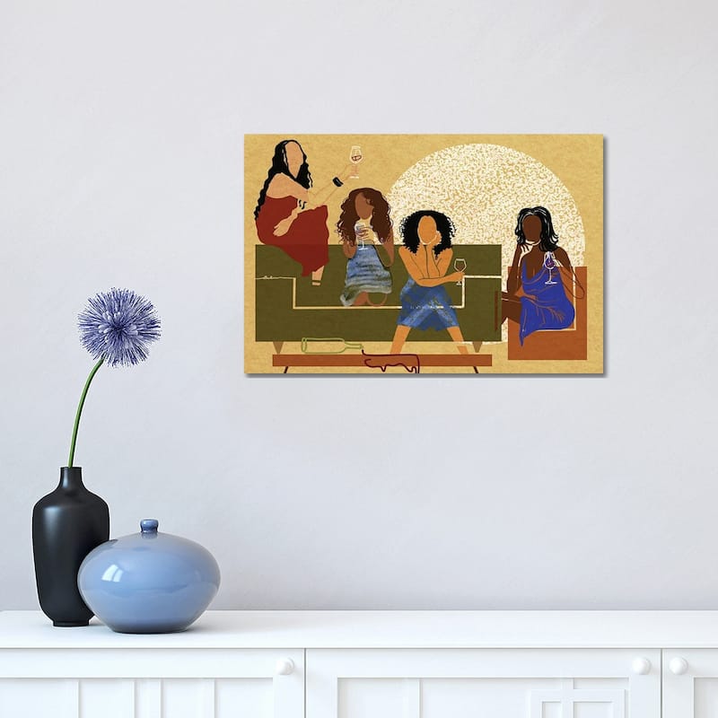 iCanvas "My Girlfriends" by DeeLashee Artistry Canvas Print - 12x18x1.5
