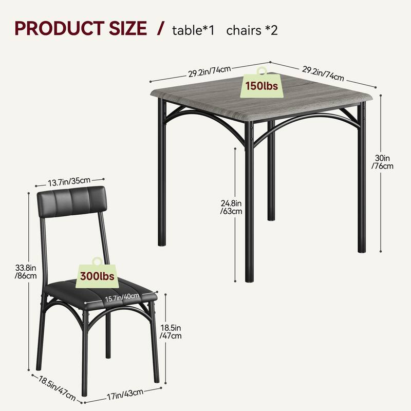 Dining Table Set for 2