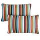 preview thumbnail 2 of 11, Sunbrella Carousel Confetti Corded Indoor/ Outdoor Pillows (Set of 2) 12 in x 24 in
