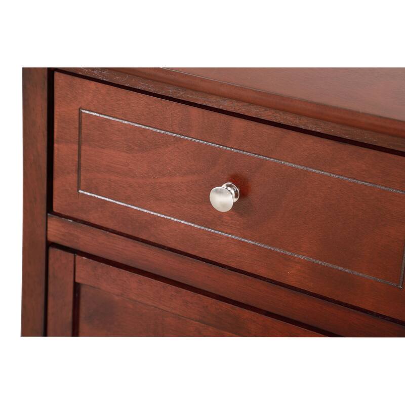 Izzy 1-drawer and Cabinet Wooden Nightstand