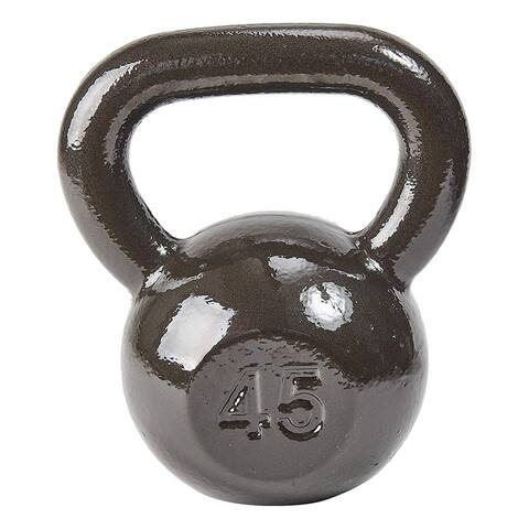 Everyday Essentials 45 Lb Full Body Exercise Strength Training Kettlebell Weight