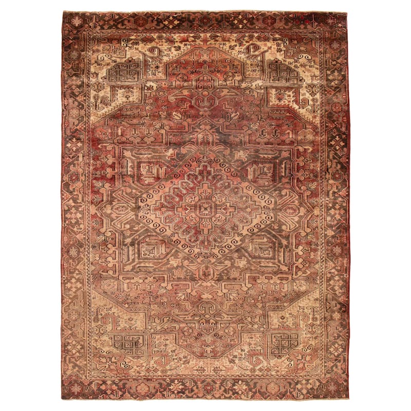 ECARPETGALLERY Hand-knotted Sarabi Dark Copper Wool Rug - 9'1 x 12'5 - Dark Copper - 9'1 x 12'5